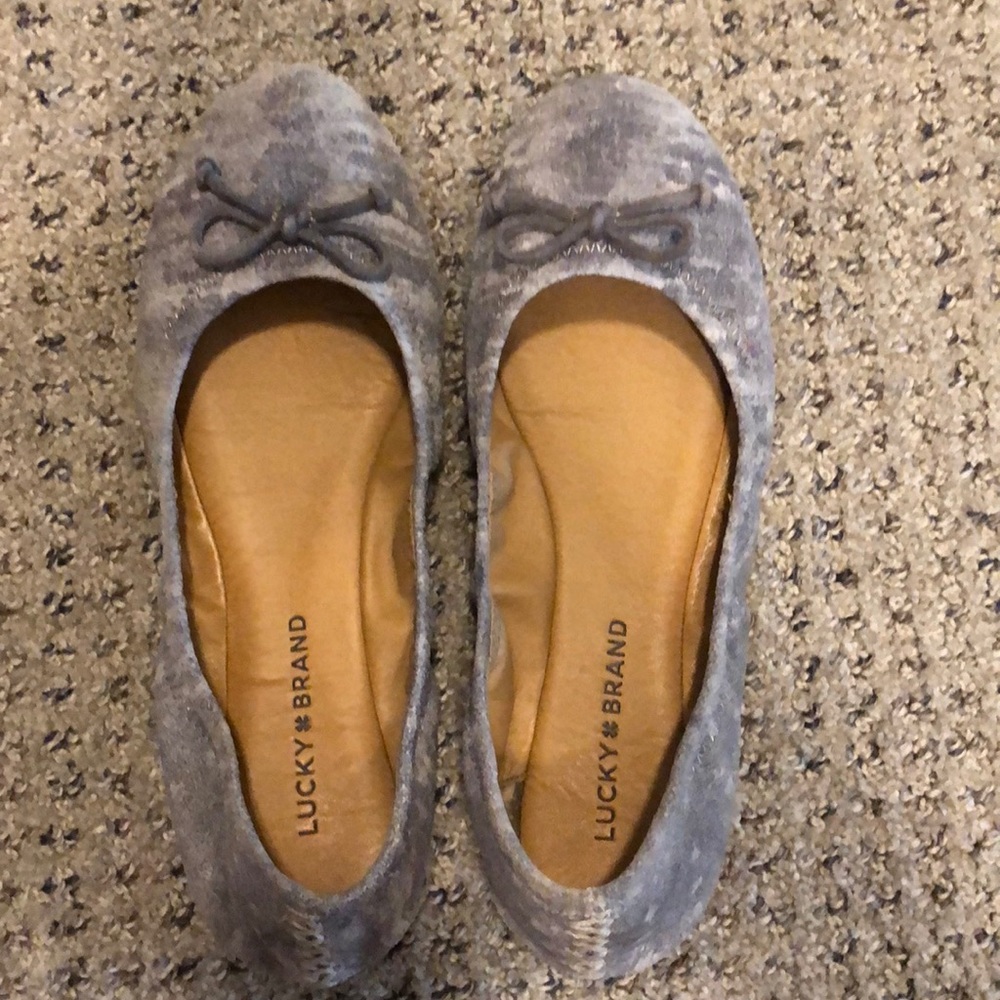 Lucky Brand Gray Flats
